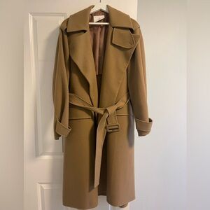 Clearance! Stylish Belted Wool Coat